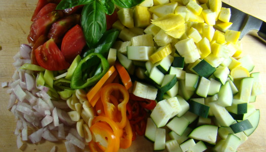 Veggie Saute and Pasta