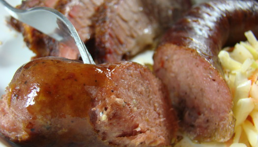 BBQ Brisket and Texas Smoky Links