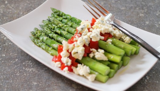 Asparagus and Blue Cheese salad