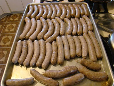 Nurnberger style Bratwurst
